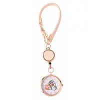 mofusand Keychain watch with reel (strawberry Nyan)