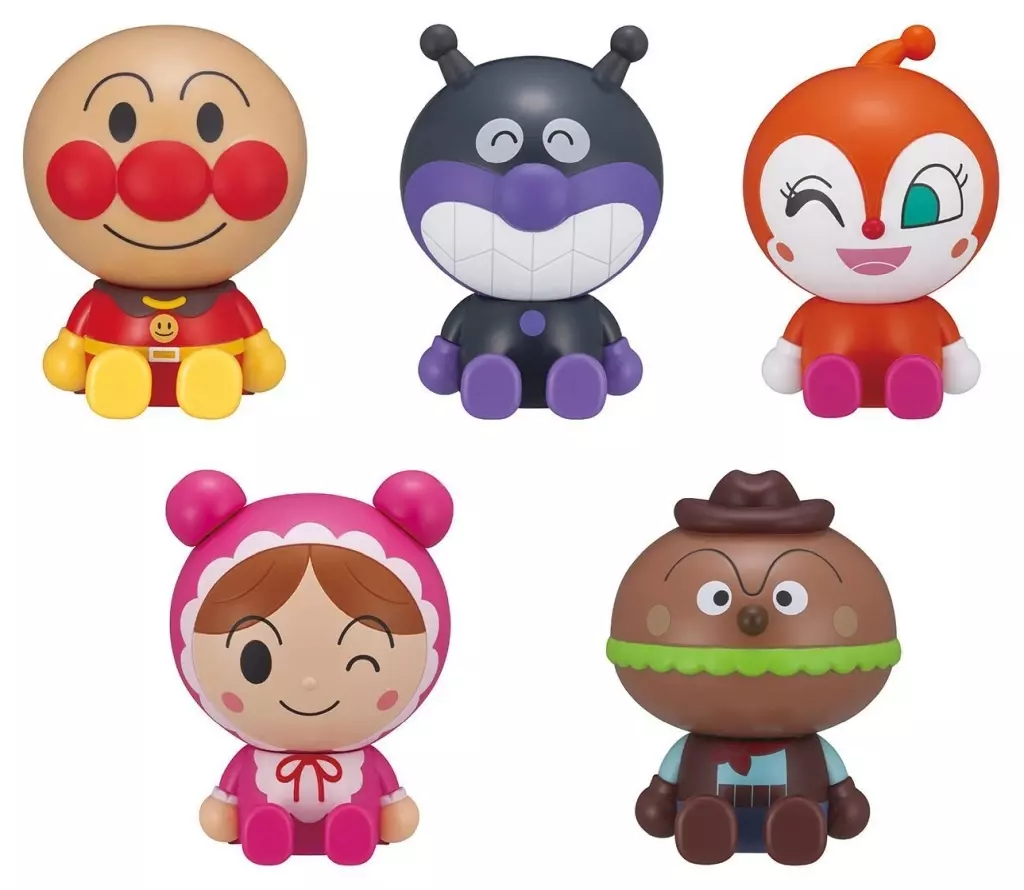Trading Figure - Anpanman / Baikinman & Akachanman & Hamburger-kid