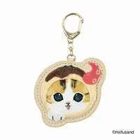 mofusand Fluffy Patch Keychain (Takoyaki Meow)
