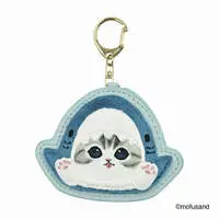 mofusand Fluffy Patch Keychain (Shark Meow - Roar)