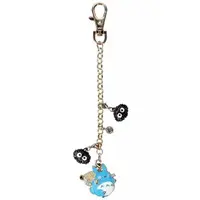 Key Chain - My Neighbor Totoro / Susuwatari (All Blacky) & Mid Totoro