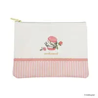 mofusand Flat Pouch (Sweets Blossom - Ivory)