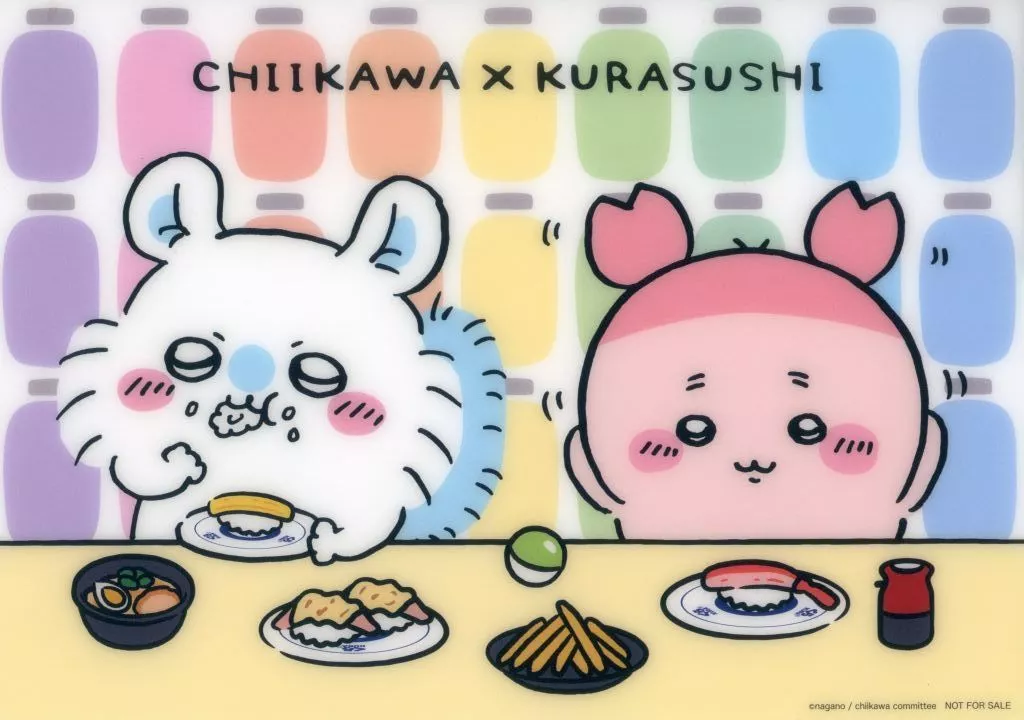 Stationery - Plastic Sheet - Chiikawa / Momonga & Used Bookstore (Kani-chan)
