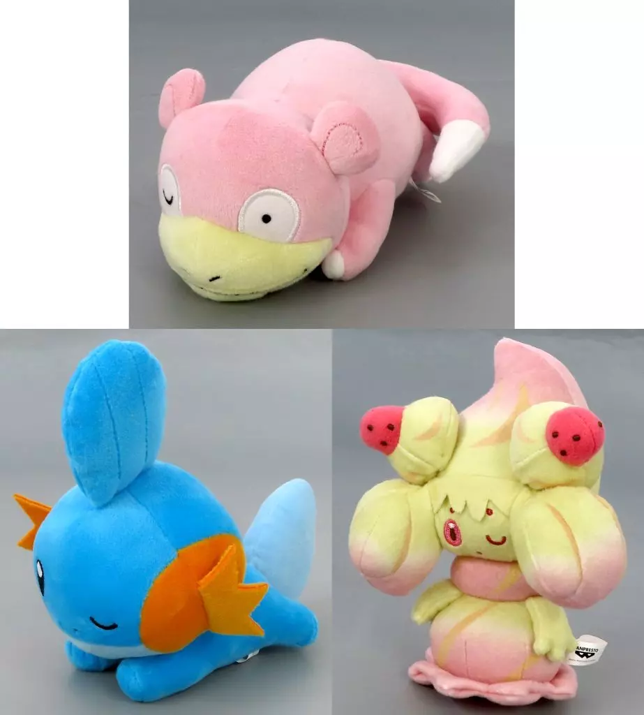 Plush - Pokémon / Mudkip & Slowpoke & Alcremie