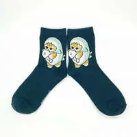 mofusand Low Crew Socks (Shark & Seal)