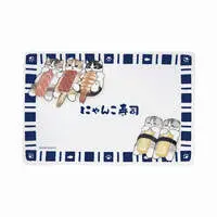 mofusand Sushi Meow Square Plate