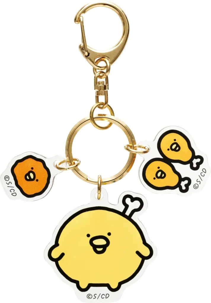 Key Chain - Chickip Dancers / Chicken Bone & Little Chicken Bones & Small Karaage
