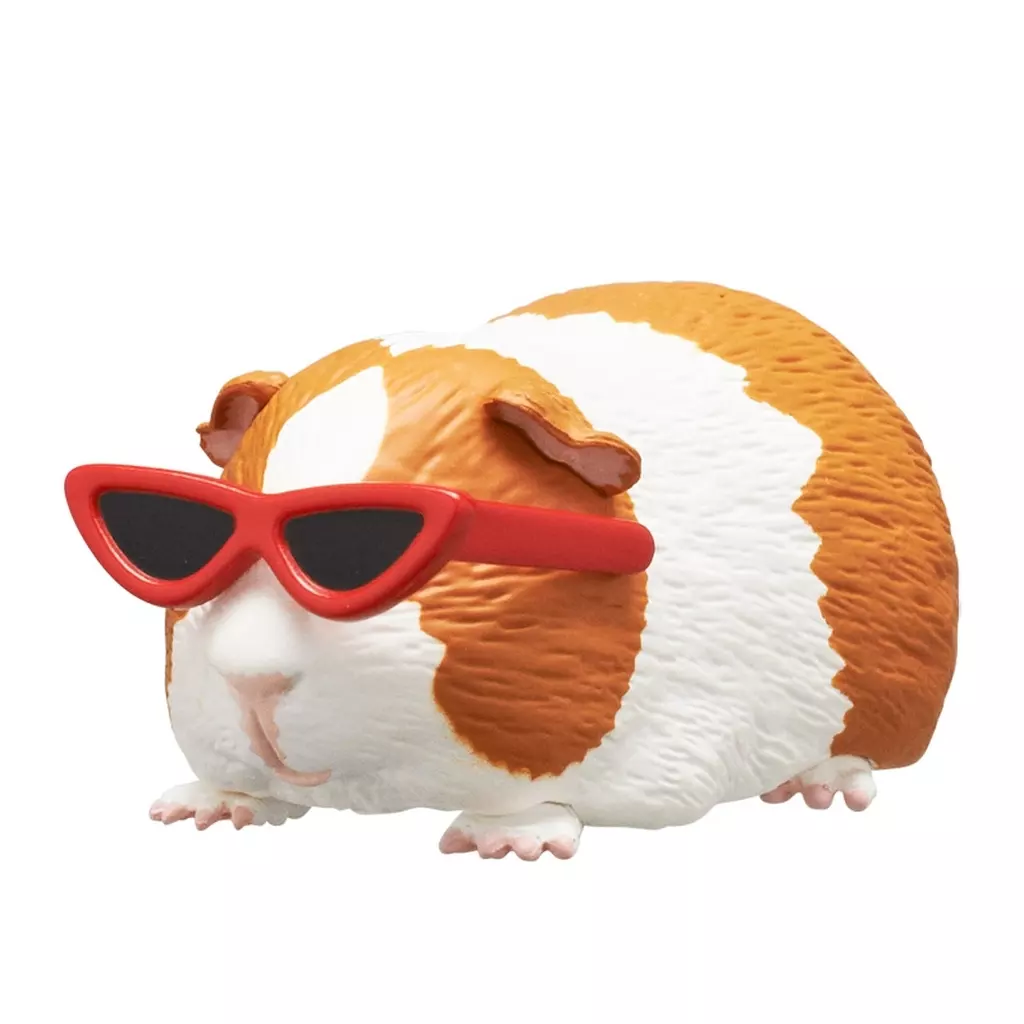 Trading Figure - Guinea pig wearing sunglasses