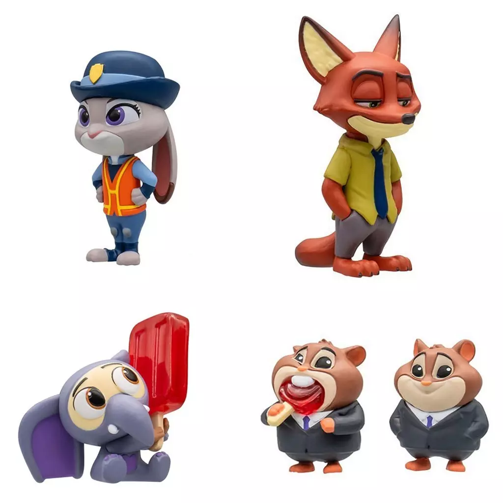 Trading Figure - Zootopia / Nick Wilde & Judy Hopps & Ele-Finnick