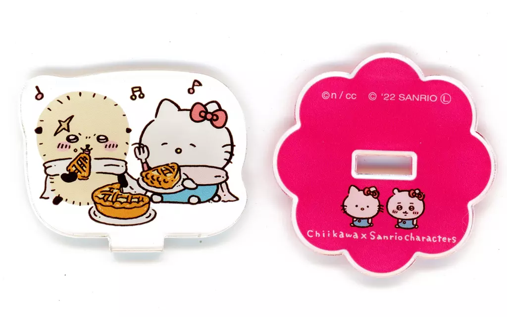 Acrylic stand - Chiikawa / Hello Kitty & Rakko