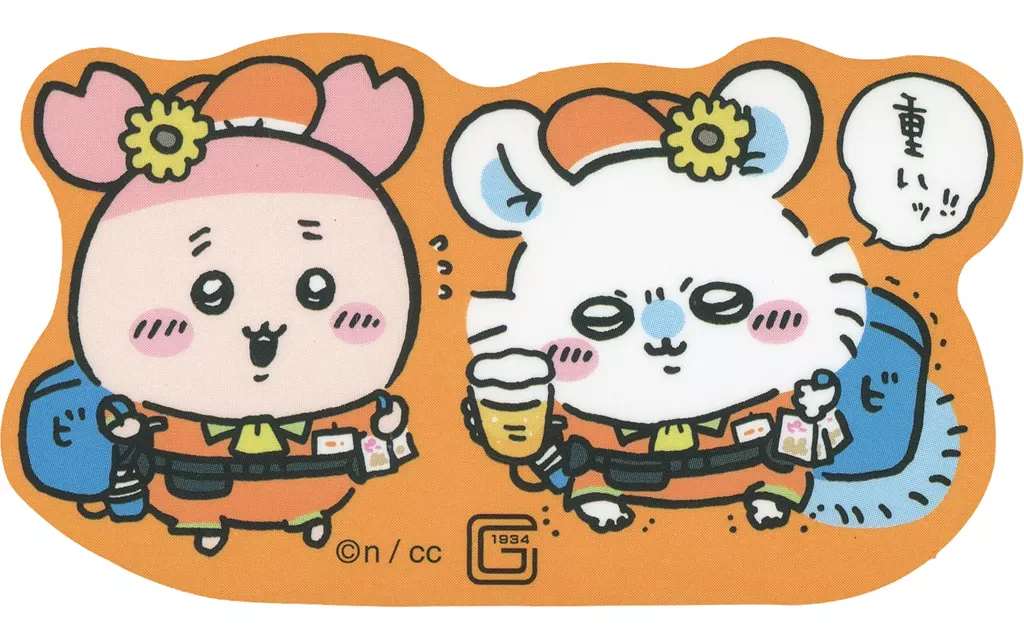 Chiikawa Stickers Just right for Smartphone - Chiikawa / Momonga & Used Bookstore (Kani-chan)