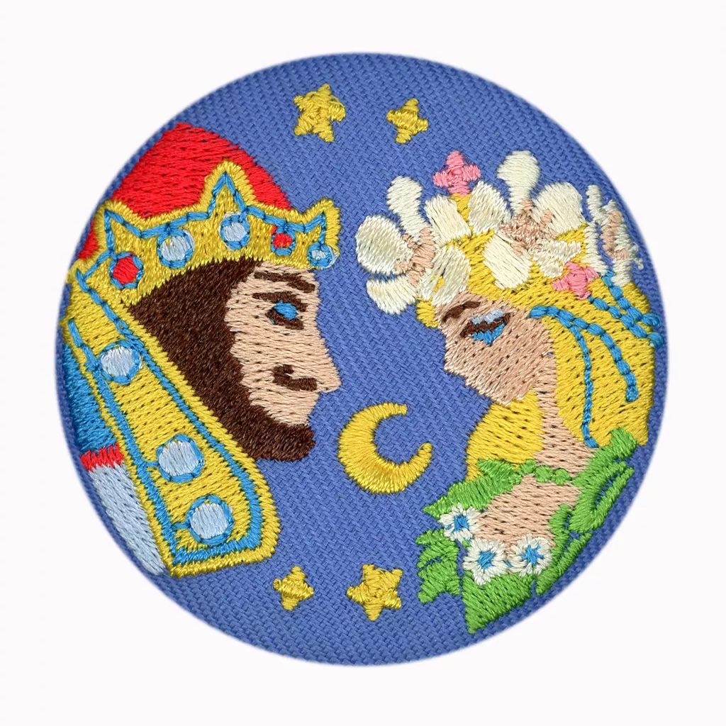Badge - Brooch - Whisper of the Heart / Dwarf King & Elf Queen
