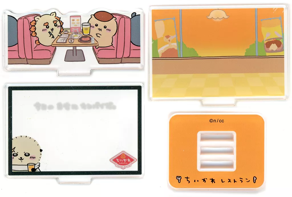 Acrylic stand - Chiikawa / Shisa & Kuri-Manjuu & Rakko