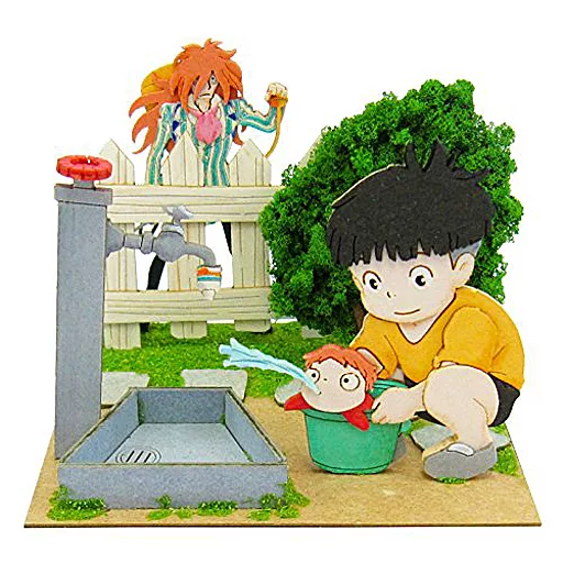 Miniature Art Kit - Ponyo / Sōsuke & Ponyo (character) & Fujimoto (Ponyo's father)
