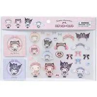 Stickers - Sanrio characters / My Melody & Hello Kitty & Cinnamoroll & Kuromi