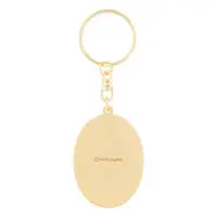 mofusand mofumofu journey Oval Metal Keychain (Guard Meow)