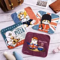 mofusand mofumofu Journey hand towel (Chubby Pizza Meow)