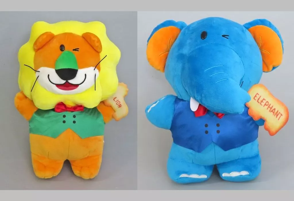 Plush - TABEKKO DOUBUTSU / Lion-kun & Elephant-kun