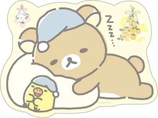 Mouse Pad - RILAKKUMA / Kiiroitori & Rilakkuma