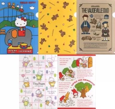 Stationery - Plastic Folder (Clear File) - THE VAUDEVILLE DUO / My Melody & Hello Kitty
