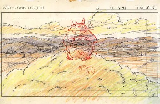 Postcard - My Neighbor Totoro / Big Totoro & Kusakabe Satsuki