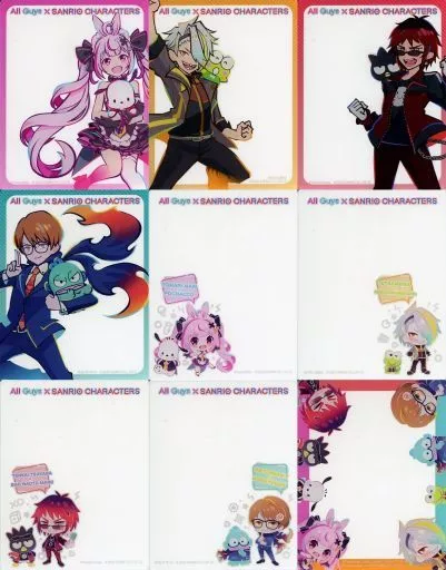Character Card - Acrylic Card - Virtual Youtuber / Kero Kero Keroppi & BAD BADTZ-MARU & Pochacco & Hangyodon