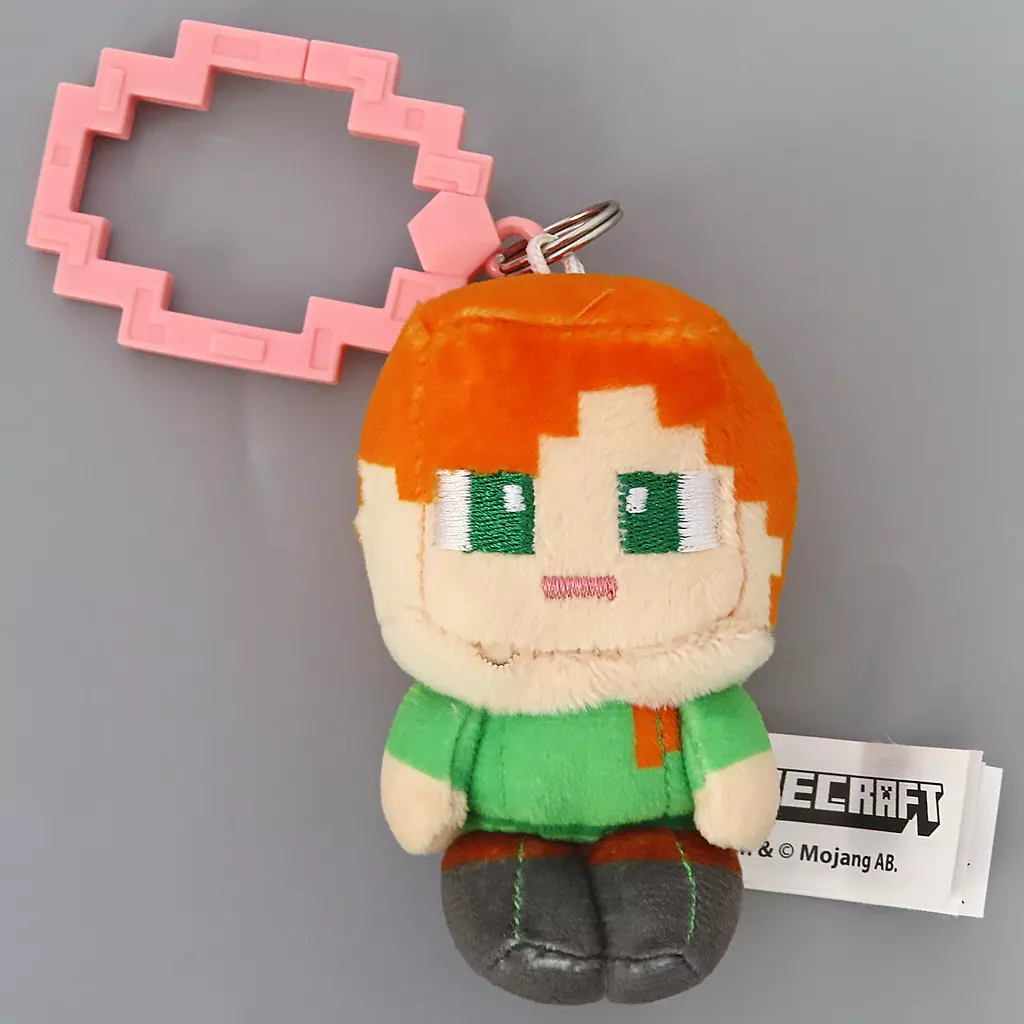 Key Chain - Plush - Plush Key Chain - MINECRAFT / Alex