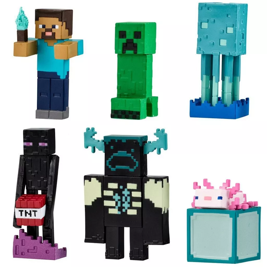 Trading Figure - MINECRAFT / Axolotl & Enderman & Squid & Warden