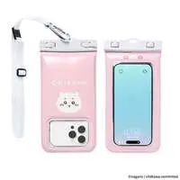 Chiikawa DIVAID Floating Waterproof Case with Shoulder Strap (Chiikawa/Face)
