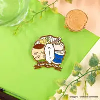 Chiikawa Large Gimmick Pin Badge (Kurimanju)