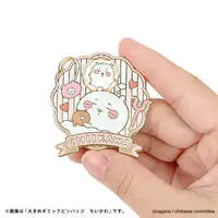 Chiikawa Large Gimmick Pin Badge (Kurimanju)