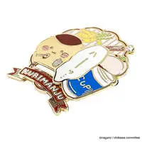 Chiikawa Large Gimmick Pin Badge (Kurimanju)