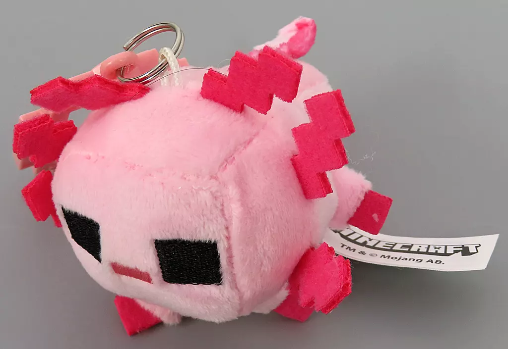 Key Chain - Plush - Plush Key Chain - MINECRAFT / Axolotl