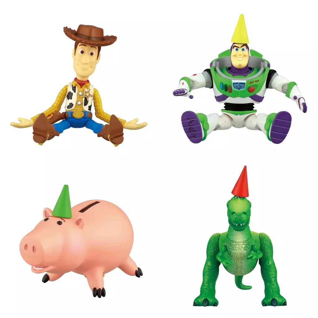 Trading Figure - Coin Bank - Toy Story / Woody & Hamm & Rex & Andy Davis