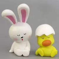 Trading Figure - TABEKKO DOUBUTSU / Rabbit-chan & Chick-chan