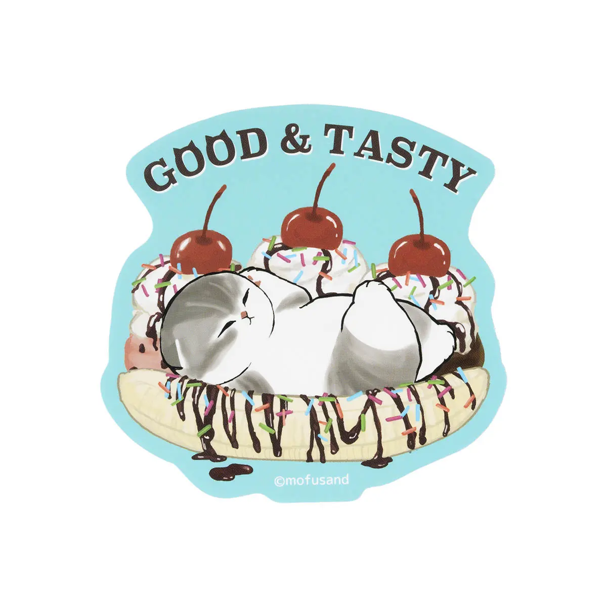 mofusand Stickers Just right for Smartphone - mofusand Diner - mofusand