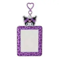 Leopard-Print Card Holder - Sanrio characters / Kuromi