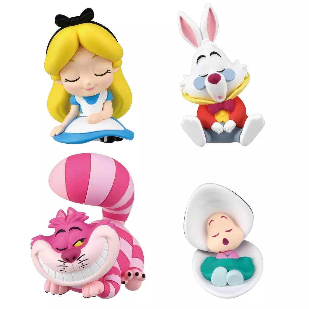 Trading Figure - Alice In Wonderland / Cheshire Cat & White Rabbit & Curious Oysters