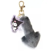 Tail Keychain with Acrylic Charm - Sanrio characters / Kuromi