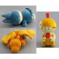 Plush - Pokémon / Charizard & Munchlax & Scraggy