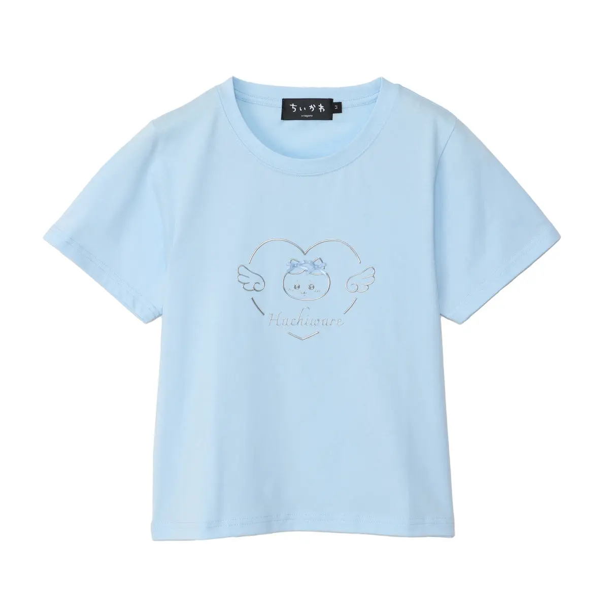 Chiikawa Go!HARAJUKU T-Shirt Ribbon Ribbon Hachiware Blue - M