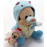 Plush - Finger Puppet - Disney / Minnie Mouse & Mickey Mouse