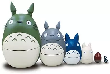 Accessory case - Figure - My Neighbor Totoro / Susuwatari (All Blacky) & Big Totoro & Mid Totoro & Mini Totoro