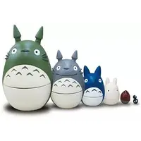 Accessory case - Figure - My Neighbor Totoro / Susuwatari (All Blacky) & Big Totoro & Mid Totoro & Mini Totoro