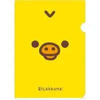 Stationery - Plastic Folder (Clear File) - RILAKKUMA / Kiiroitori