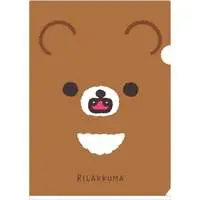 Stationery - Plastic Folder (Clear File) - RILAKKUMA / Chairoikoguma