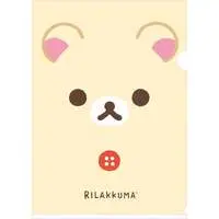 Stationery - Plastic Folder (Clear File) - RILAKKUMA / Korilakkuma