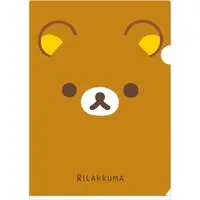 Stationery - Plastic Folder (Clear File) - RILAKKUMA / Rilakkuma
