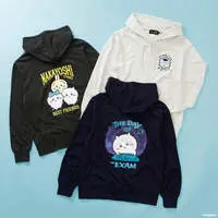 Chiikawa Zip-up Hoodie "It's the Exam!" Navy - L