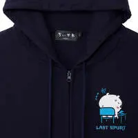 Chiikawa Zip-up Hoodie "It's the Exam!" Navy - L